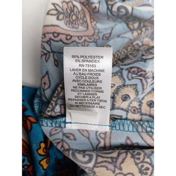 Melissa Paige Palazzo Boho Knit Pant Pull On 1X Hippie Gypsy Resort Cruise - Picture 8 of 8